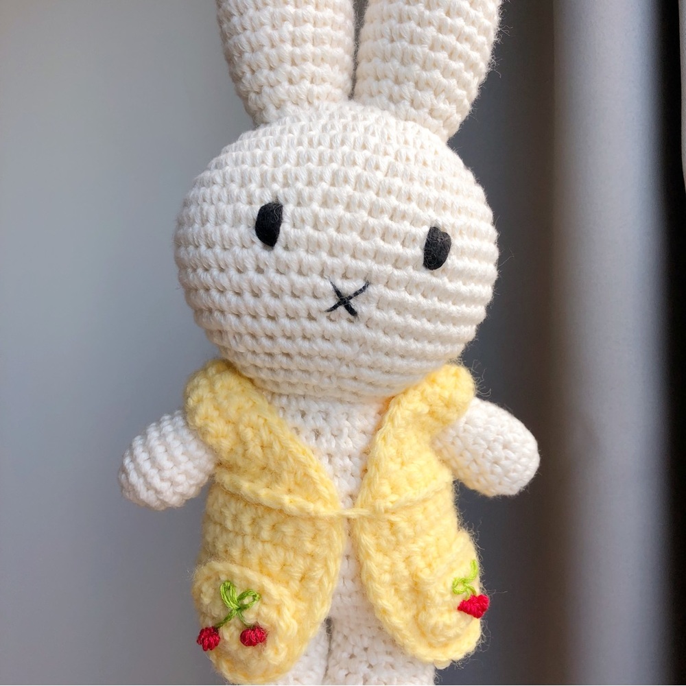 Handmade Crochet Cherry Clothes Outfit for Just Dutch Miffy Bunny Rabbit